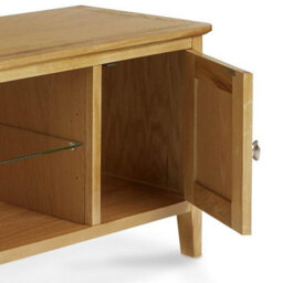 Alba Oak 120Cm Large Tv Unit - Fully Assembled By Roseland Furniture - thumbnail 8
