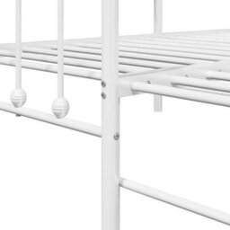 Berkfield Modern Daybed Frame With Trundle White 75X190 Cm Steel - thumbnail 9