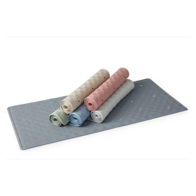 Blue Canyon Rubber Bath Mat - Grey, 34 X 74Cm - Premium Non-Slip Bathroom Mat - Strong Grip Bath Mat For Bath & Shower