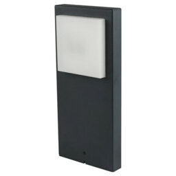 GoodHome Lutak Contemporary Dark Grey Mains-Powered 1 Lamp Integrated Led Outdoor Post Light (H)400mm - thumbnail 1