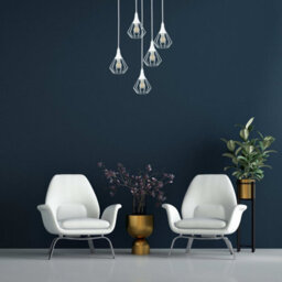 Luminosa Lighting Luminosa Selene Cluster Pendant Ceiling Light White 5X E27 - thumbnail 3