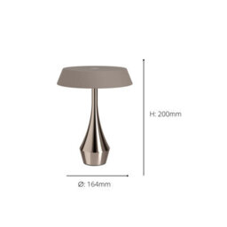 Eglo Turcio Steel And Aluminium Sculptural Design Led Tricolour Portable Outdoor Table Lamp, Dark Bronze - thumbnail 4