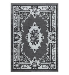 Wadan 80X320 Cm Dark Grey Gewels Traditional Rug, 10mm Soft Pile Washable Area Rugs, Classic Oriental Rug For Home And Office - thumbnail 5