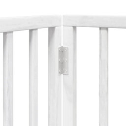 Walplus White Dog Gate With Door Foldable 6 Panels 480 Cm Poplar Wood - thumbnail 8