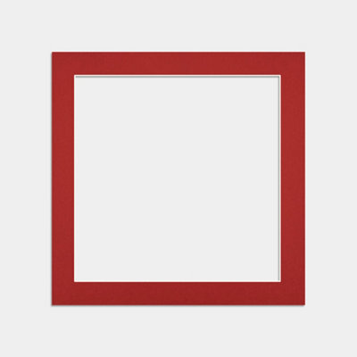 Ak Frames 12X12 Crimson Picture Mounts To Fit 10X10 Aperture Size - Mount Board Only (No Frame Included) - image 1