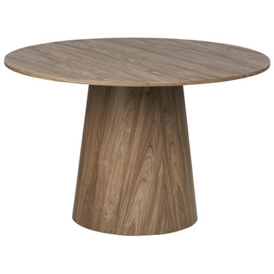 Beliani Dining Table Oyen Dark Brown 120 Cm 120 Cm - image 1