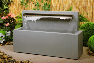 Primrose Blade Fountain Stainless Steel Water Feature 57Cm - image 1