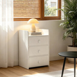 3 Drawer Wooden Bedroom Bedside Cabinet Furniture Storage Nightstand Side Table - thumbnail 6