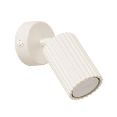 Sollux Lighting Karbon Aluminum Beige 1 Lights Minimalist Wall Light