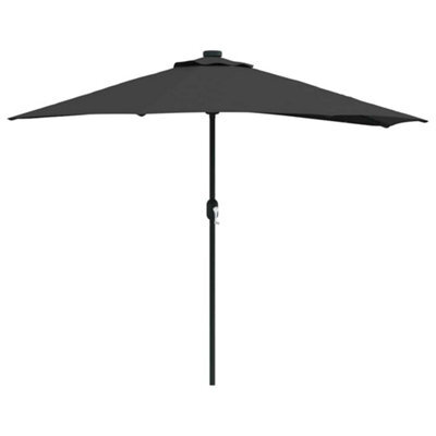 Berkfield Modern Garden Parasol Black 280 Cm Diameter Fabric - image 1
