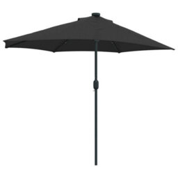 Berkfield Modern Garden Parasol Black 280 Cm Diameter Fabric - thumbnail 7
