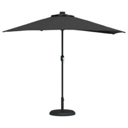 Berkfield Modern Garden Parasol Black 280 Cm Diameter Fabric - thumbnail 3
