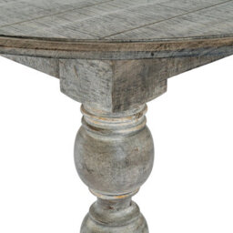 Wyld Haus Montaine 1200 mm Round Farmhouse Dining Table Mid-Century Turned Legs Soft Grey - thumbnail 4
