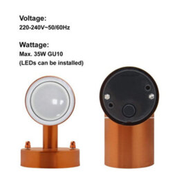 Long Life Lamps Company Modern Outdoor Wall Light Copper Finish Ip65 Zlc098C - thumbnail 5