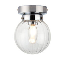 Pagazzi Lighting Pagazzi Amelie Ip44 Flush Polished Chrome Ceiling Light - thumbnail 5