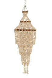 Orsina Natural White And Amber Pendant, Decorative Shell Ceiling Light Fixture, Metal Frame Light For Dining Room