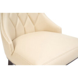 Furniture 48 Freya Cream Faux Leather Dining Chairs (Pair) - thumbnail 3