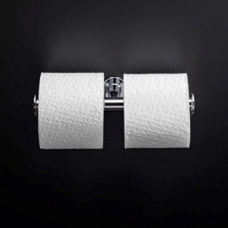 Cosmic Toilet Roll Holder With Lid 24,5Cm, Silver, Anti-Corrosion, Architect S+ Collection - thumbnail 2