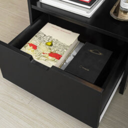 Sobuy Frg258-Sch, Bedside Table With 2 Drawers, Night Table Stand End Table Side Table, Black,w45Xd37.5Xh55 - thumbnail 7