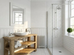 L80Xw38Cm Bramley Solid Wood Bathroom Vanity With Shelf - thumbnail 5