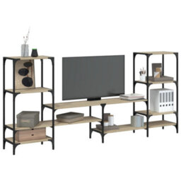 Walplus Tv Cabinet Sonoma Oak 206.5X28.5X95 Cm Engineered Wood - thumbnail 1