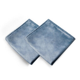 Deconovo Set Of 2  Velvet Cushion Covers Sofa Outdoor Cushion Cover For Bedroom 50 X 50 Cm Blue Stone  Bed Cushion - thumbnail 2