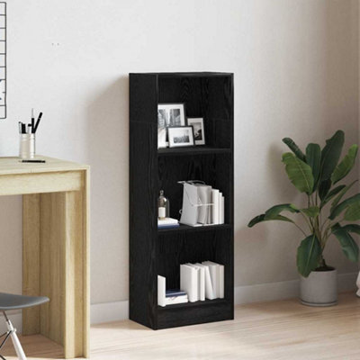 Vidaxl Bookcase Black Oak 40X24X109 Cm Engineered Wood - image 1