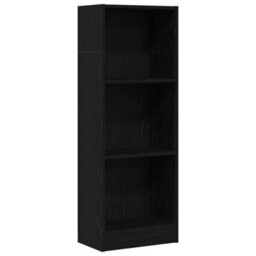 Vidaxl Bookcase Black Oak 40X24X109 Cm Engineered Wood - thumbnail 2