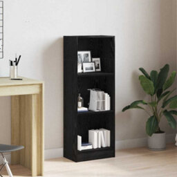 Vidaxl Bookcase Black Oak 40X24X109 Cm Engineered Wood - thumbnail 1