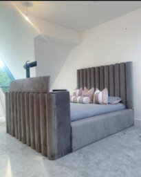 ABC Lustro King Size Tv Bed (Grey)