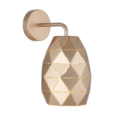 Luminosa Lighting Luminosa Modern Dome Wall Lamp Golden Champagne 1 Light , E27 - image 1