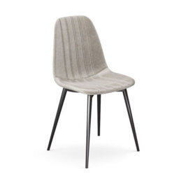 Urbn-Living Urbnliving Anti Stain Velvet Dining Chairs Padded Seat Metal Legs For Kitchen Office, 6Xtaupe - thumbnail 5