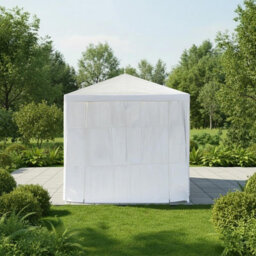Ohs Garden Gazebo Outdoor Party Tent Canopy Pe Awning Marquee Waterproof, White - Small - thumbnail 3
