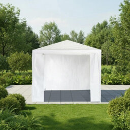 Ohs Garden Gazebo Outdoor Party Tent Canopy Pe Awning Marquee Waterproof, White - Small - thumbnail 2