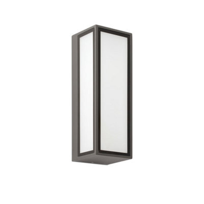 Luminosa Lighting Luminosa Pivot Outdoor Led Box Wall Lamp Dark Grey 9W Ip65 - image 1