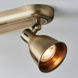 Luminosa Lighting Luminosa Westbury Led 4 Light Spotlight Antique Brass Plate, Gu10 - thumbnail 5