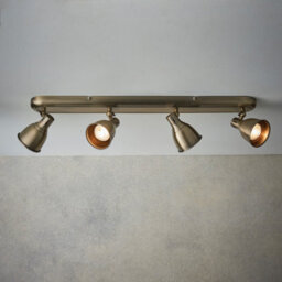 Luminosa Lighting Luminosa Westbury Led 4 Light Spotlight Antique Brass Plate, Gu10 - thumbnail 2