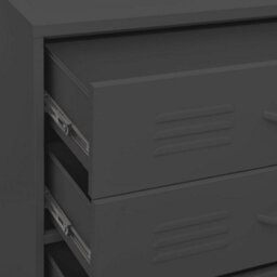 Berkfield Chest Of Drawers Anthracite 80X35X101.5 Cm Steel - thumbnail 8