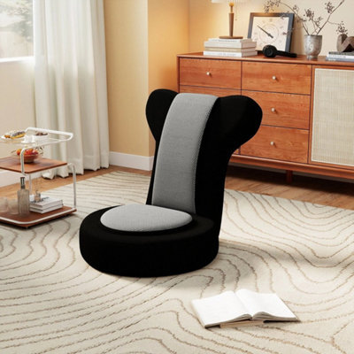 Floor Chair Lazy Sofa Chair With Adjustable Headrest & Backrest - image 1