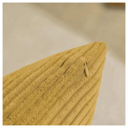 Ameha Ochre Stripe Velvet Cushion Cover 18X18 Inch, Set Of 4, Soft, Breathable & Hypoallergenic With Invisible Zip - thumbnail 7