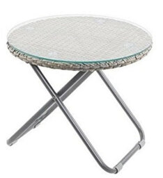 Inspirational Gifting Faux Rattan Garden Furniture Patio Set Includes A Table And 2 Foldaway Chairs - thumbnail 5