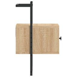 Berkfield Bedside Cabinets Wall-Mounted 2 Pcs Sonoma Oak 35X30X51 Cm Engineered Wood - thumbnail 7