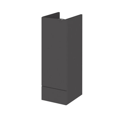 Hudson Reed Fusion Floor Standing 1 Door Base Unit, Gloss Grey High Gloss Painted, 300 X 355 X 864mm - image 1