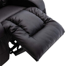 More4Homes Caesar Electric Recliner Bonded Leather 1+2+3 Seater Sofa Set (Black) - thumbnail 8