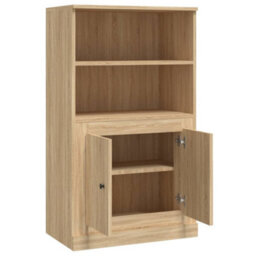 Berkfield Highboard Sonoma Oak 60X35.5X103.5 Cm Engineered Wood - thumbnail 8
