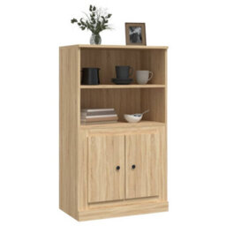 Berkfield Highboard Sonoma Oak 60X35.5X103.5 Cm Engineered Wood - thumbnail 4