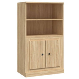 Berkfield Highboard Sonoma Oak 60X35.5X103.5 Cm Engineered Wood - thumbnail 2