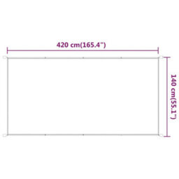 Berkfield Vertical Awning Anthracite 140X420 Cm Oxford Fabric - thumbnail 5