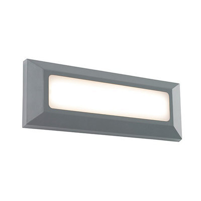 Luminosa Lighting Luminosa Severus Outdoor Integrated Led Landscape Direct Ip65 3W Grey Abs Plastic & Frosted Pc