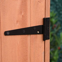 Chilli Seating Chilli 4-Tier Lockable Outdoor Garden Utility Gardener Tool Kit Storage Cabinet Wood Color - thumbnail 8